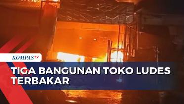 Kebakaran Bangunan Toko di Pasar Rebo, 11 Mobil Damkar Diterjunkan