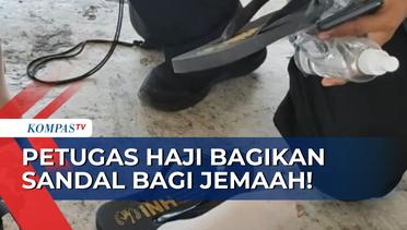 Suhu di Mekkah Capai 45 Derajat Celsius, Petugas Haji Bagikan Sandal bagi Jemaah Indonesia