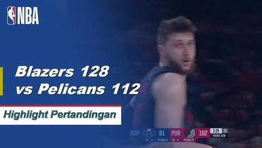 NBA I Cuplikan Pertandingan : Blazers 128 vs Pelicans 112