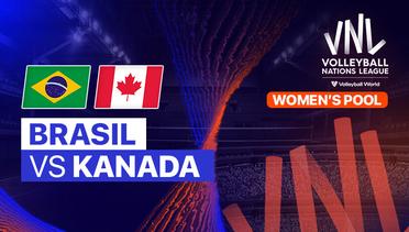 Brasil vs Kanada - Full Match | Women's Volleyball Nations League 2024
