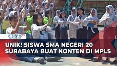 Cara Unik Gali Kreativitas Siswa Baru, SMA Negeri 20 Surabaya Buat Konten Di MPLS!