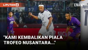 Persik Kediri Kembalikan Trofeo Nusantara with Ronaldinho