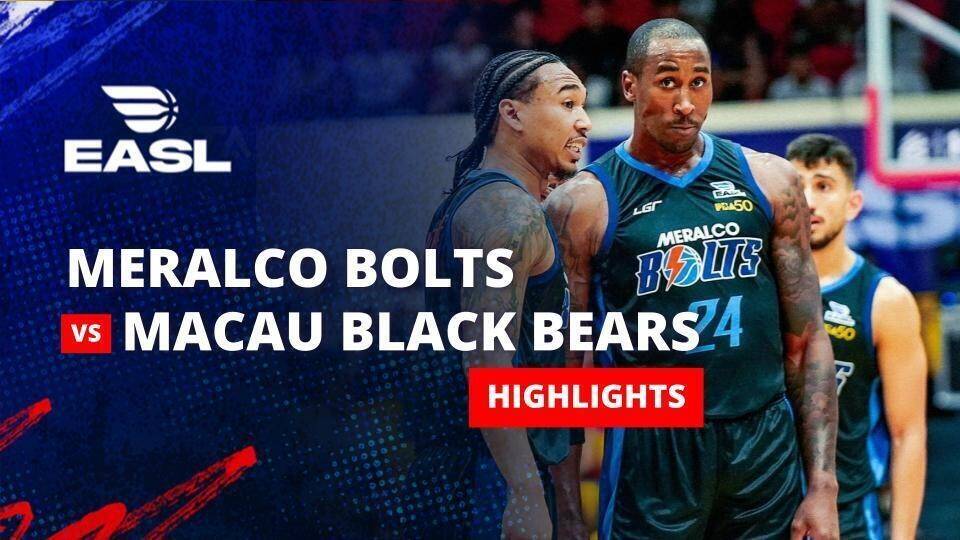 Meralco Bolts vs Macau Black Bears
