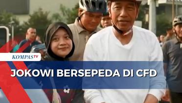 Jokowi Bersepeda di CFD, Warga Kaget dan Minta Foto