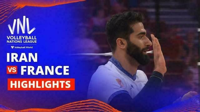Men: Iran vs France - Highlight | Volleyball Nations League 2025