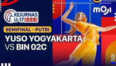 Semifinal Putri: Yuso Yogyakarta vs BIN 02C - Kejurnas Bola Voli Antarklub U-17 - 25 November 2023