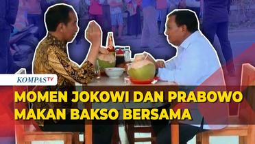 Isi Obrolan Jokowi dan Prabowo saat Makan Bakso Bersama di Magelang