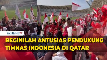 Ratusan Suporter Indonesia Hadir Langsung Menyaksikan Semifinal  Piala Asia U-23