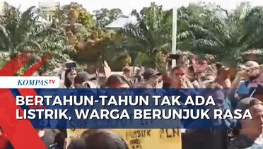 Demo Tuntut Pemasangan Listrik, Warga di Dusun Begantu Ancam Golput