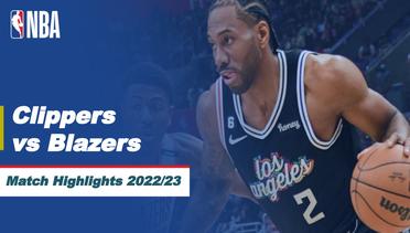 Match Highlights | LA Clippers vs Portland Trail Blazers | NBA Regular Season 2022/23