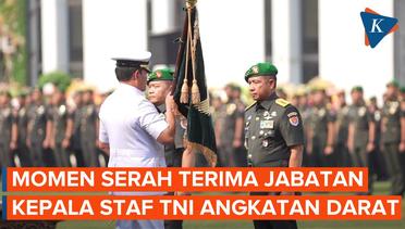 Momen Serah Terima Jabatan KSAD dari Jenderal Dudung ke Jenderal Agus Subiyanto