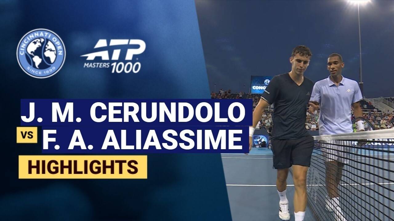 Juan Manuel Cerundolo vs Felix Auger-Aliassime - Round 3 (Grandstand) | ATP 1000: Cincinnati Open 2026
