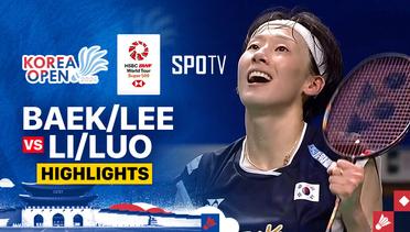 Baek Ha Na/Lee So Hee (KOR) vs Li Yi Jing/Luo Xu Min (CHN) -  Highlights | Korea Open 2024 - Women's Doubles