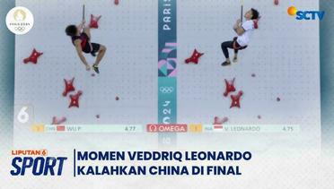 Momen Veddriq Leonardo Kalahkan China di Final Panjat Tebing Olimpiade Paris | Liputan 6 Sport