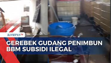 Detik-Detik Polda Lampung Gerebek Gudang Penimbun BBM Subsidi Ilegal, 5 Saksi Diperiksa