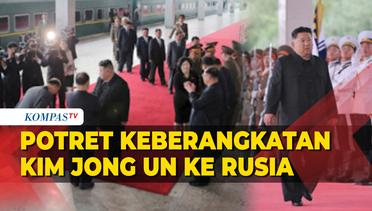 Potret Detik-Detik Keberangkatan Kim Jong Un Pakai Kereta Lapis Baja ke Rusia