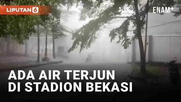 Fenomena Microburst, 'Air Terjun Dadakan' di Stadion Wibawa Mukti Bekasi