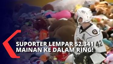 Pecah Rekor, Tim Hoki Es Hershey Bears Dihujani Lebih dari 52 Ribu Mainan oleh Suporter!