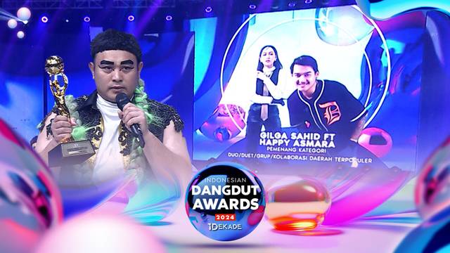 Congrats! Gilga Sahid Ft Happy Asmara Raih Duo/Duet/Grup/kolaborasi Daerah Terpopuler | IDA 2024 1 Dekade