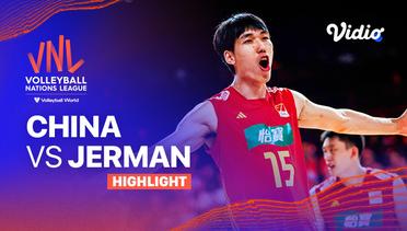 Match Highlights | China vs Jerman | Men's Volleyball Nations League 2023
