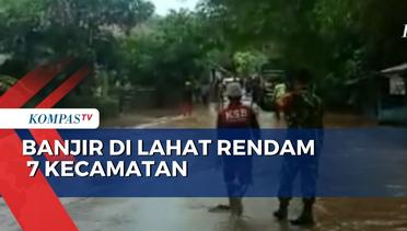 Personel TNI dari Kodim Lahat Bantu Atur Lalu Lintas Pasca Banjir Surut