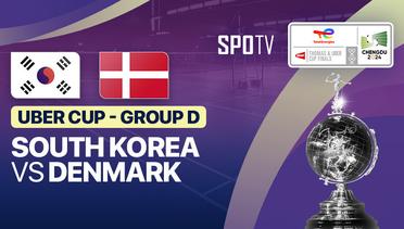 Women's Doubles: Baek Ha Na/Lee So Hee (KOR) vs Maiken Fruergaard/Sara Thygesen (DEN) | Uber Cup Group D