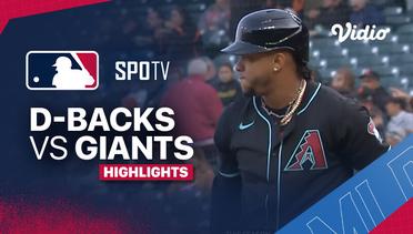 Arizona Diamondbacks vs San Francisco Giants - Highlights  | MLB 2024
