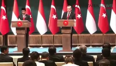 Konferensi pers bersama Presiden Joko Widodo dan Presiden Recep Tayyip Erdogan