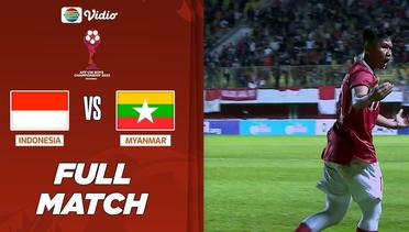 Full Match : Indonesia vs Myanmar | AFF U16 Boys Championship 2022