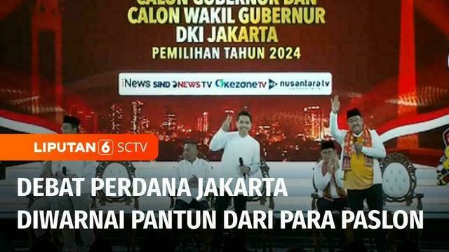 Pantun Warnai Debat Perdana Pilgub Jakarta 2024 | Liputan 6