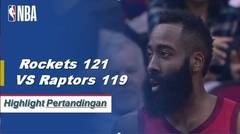 NBA | Cuplikan Hasil Pertandingan : Rockets 121 VS Raptors 119