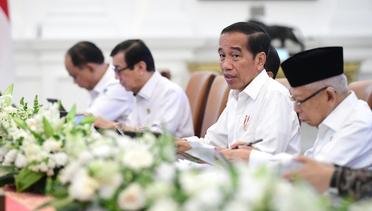Presiden Jokowi Pimpin Ratas Penanganan Kasus Narkoba, Istana Merdeka, 11 September 2023
