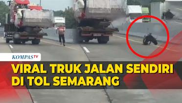 Viral Truk Jalan Tanpa Sopir di Tol Kalikangkung, Polisi Ceritakan Kronologinya