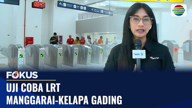 Uji Coba LRT Manggarai-Kelapa Gading | Fokus