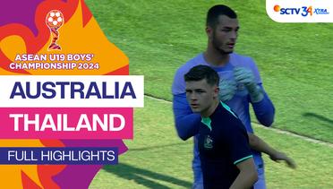 Australia vs Thailand - Full Highlight | Asean Boys Championship U19 2024