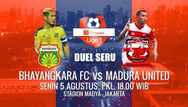 LAGA PANAS SARAT GENGSI Shopee Liga 1! Bhayangkara FC vs Madura United Hanya di Indosiar!
