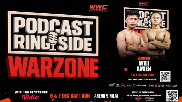 Ringside: Amien Mazlan vs Wili Anugrah | Warzone World Championship 2025