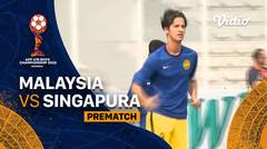 Jelang Kick Off Pertandingan - Malaysia vs Singapura