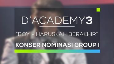 Boy, Aceh - Haruskah Berakhir (Konser Nominasi Group 1)