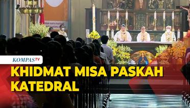 Suasana Damai Khidmat Misa Paskah di Gereja Katedral Jakarta