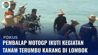 Sejumlah Pembalap MotoGP Ikuti Kegiatan Menanam Terumbu Karang di Lombok Tengah | Fokus