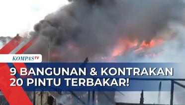 Kebakaran di Samarinda Rusak 9 Bangunan & Rumah Kontrakan 20 Pintu!