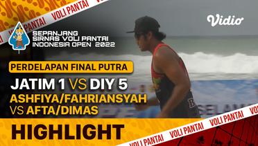 Highlights | Perdelapan Final Putra | JATIM 1: Ashfiya/Fahriansyah vs DIY 5: Afta/Dimas | Sirnas Voli Pantai 2022
