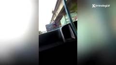 Detik-detik Bajing Loncat Curi Jahe di Marunda