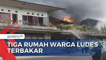 Tiga Rumah Warga Ludes Terbakar di Tana Toraja
