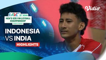 Indonesia vs India - Highlights | 22nd Asian Men's U-20 Volleyball Championship