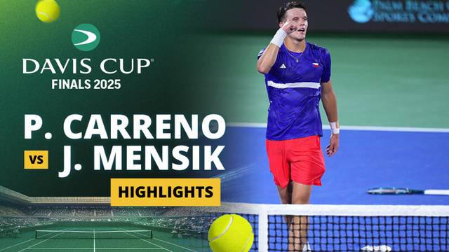 Pablo Carreno Busta (SPA) vs Jakub Mensik (CZE) - Highlight | Davis Cup Final 8 025