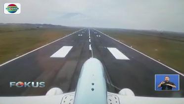 Detik-Detik Pesawat Kepresidenan Mendarat Pertama Kali di Bandara Kertajati - Fokus
