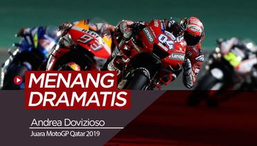 Kalahkan Marquez, Dovizioso Menang Dramatis di MotoGP Qatar 2019