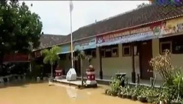 VIDEO: Bengawan Solo Meluap, 8 Sekolah Diliburkan